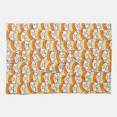 Linge De Cuisine Candy Corn Cat Motif (Horizontal)