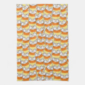 Linge De Cuisine Candy Corn Cat Motif (Vertical)