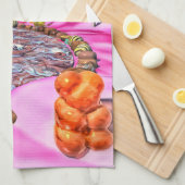 Linge De Cuisine Candyland rose (Quart Plié)