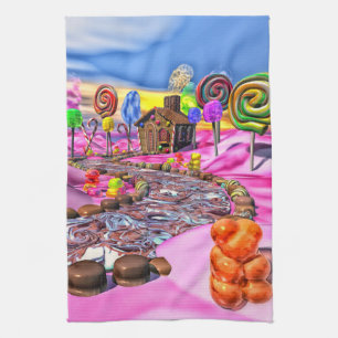 Linge De Cuisine Candyland rose