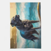 Linge De Cuisine Cane Corso Beach Surf Peinture (Vertical)