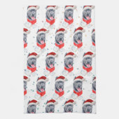 Linge De Cuisine Cane Corso Chien race Étoiles de Noël (Vertical)