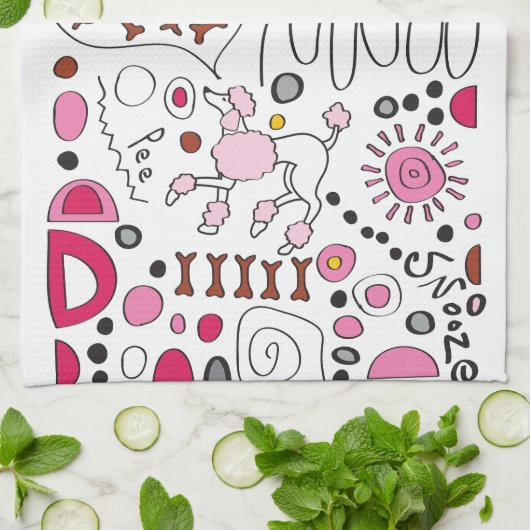 LINGE DE CUISINE CANICHE (Plié)