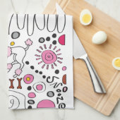 LINGE DE CUISINE CANICHE (Quart Plié)