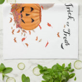 Linge De Cuisine Caniche à Halloween (Plié)