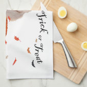 Linge De Cuisine Caniche à Halloween (Quart Plié)