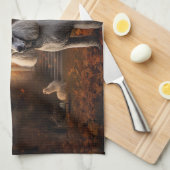 Linge De Cuisine Caniche Halloween Épouvantable (Quart Plié)