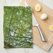 Linge De Cuisine Canopée du printemps Feuille Green Nature Scene (Quart Plié)