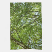 Linge De Cuisine Canopée du printemps Feuille Green Nature Scene (Vertical)