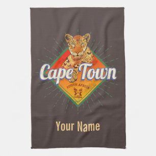 Linge De Cuisine Cap Afrique du Sud Retro Leopard Vintage