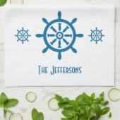 Linge De Cuisine Cape Cod Captain's Wheel Linen (Plié)