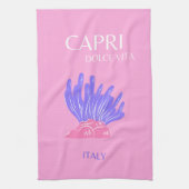 Linge De Cuisine Capri, Italie, Preppy, rose (Vertical)