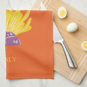 Linge De Cuisine Capri, Italie, Voyage, Preppy, Orange (Quart Plié)