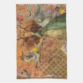 Linge De Cuisine Capricorn Femme Chèvre Whimsical Amusant (Vertical)