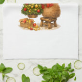 Linge De Cuisine Capybara de Noël décorant l'arbre (Plié)