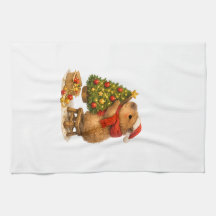 Capybara de Noël décorant l'arbre