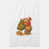 Linge De Cuisine Capybara de Noël décorant l'arbre (Vertical)