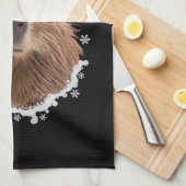 Linge De Cuisine Capybara Noël drôle  (Quart Plié)