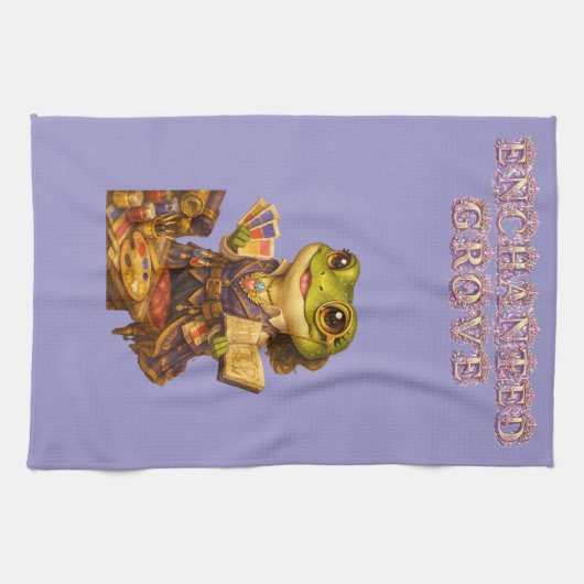 Linge De Cuisine Caractère de grenouille créatrice de royaume (Horizontal)