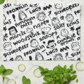 Linge De Cuisine Caractères arachide Motif Graffiti (Plié)