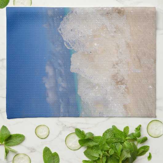 Linge De Cuisine Caraïbes Island Wave Love 2 (Plié)