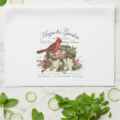 Linge De Cuisine Cardinal de Noël Vintage (Plié)