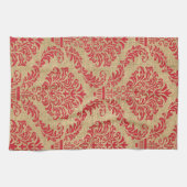 Linge De Cuisine Cardinal Parisian Moods Damask (Horizontal)