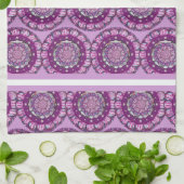 Linge De Cuisine Cardinal Red Rosace (Plié)