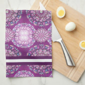 Linge De Cuisine Cardinal Red Rosace (Quart Plié)