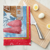 Linge De Cuisine Cardinal sur la Personnaliser du paysage (Quart Plié)