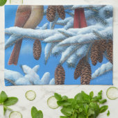 Linge De Cuisine Cardinaux (Plié)