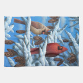 Linge De Cuisine Cardinaux (Horizontal)