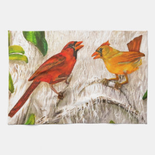 Linge De Cuisine Cardinaux. Chant de l'amour
