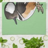 Linge De Cuisine Caricature à capuchon d'oiseau marchand (Plié)