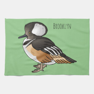 Linge De Cuisine Caricature à capuchon d'oiseau marchand