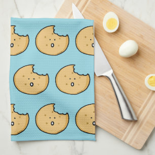 Linge De Cuisine Caricature amusante de biscuits avec une pointe