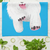 Linge De Cuisine Caricature blanche de terrier de l'ouest (Plié)