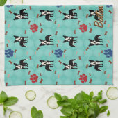 Linge De Cuisine Caricature Boston Terrier (Plié)