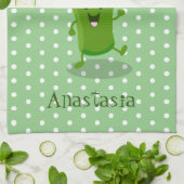 Linge De Cuisine Caricature de brocoli dansant Cute kawaii (Plié)
