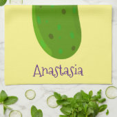 Linge De Cuisine Caricature de cornichon joyeux (Plié)