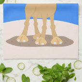 Linge De Cuisine Caricature de dromadaire joyeux et souriant (Plié)