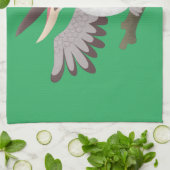 Linge De Cuisine Caricature de kookaburra drôle et drôle (Plié)