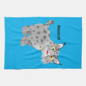 Linge De Cuisine Caricature de lynx de lynx de lynx (Horizontal)