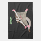 Linge De Cuisine Caricature de planeur de sucre joyeux (Vertical)