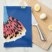 Linge De Cuisine Caricature de poisson tropical guppy très chic (Quart Plié)