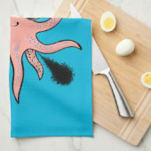 Linge De Cuisine Caricature de poulpe de bébé mignonne et cheeky (Quart Plié)