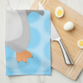 Linge De Cuisine Caricature de poussin de pingouin mignon et joyeus (Quart Plié)