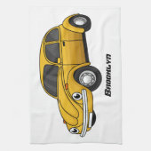 Linge De Cuisine Caricature de voiture classique (Vertical)