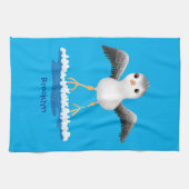 Linge De Cuisine Caricature en bécasseau mignon (Horizontal)