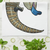 Linge De Cuisine Caricature en bleu (Plié)